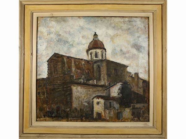 Guido Borgianni - Veduta della Chiesa di San Lorenzo 1939