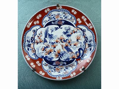 Grande Piatto da Parata in Porcellana Imari
