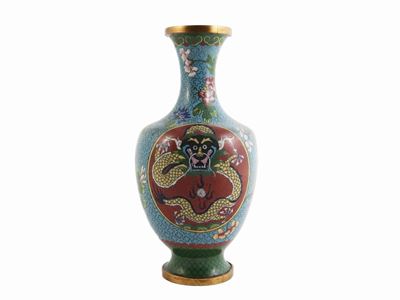 Vaso in Metallo Cloisonnè