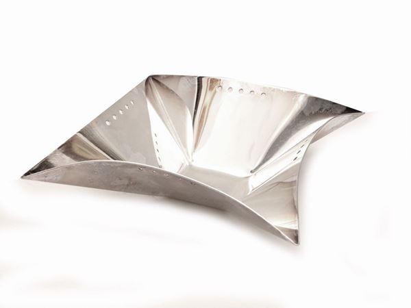 Lino Sabattini : "Volo" silver metal valet tray  - Auction The Art of Furnishing - Maison Bibelot - Casa d'Aste Firenze - Milano