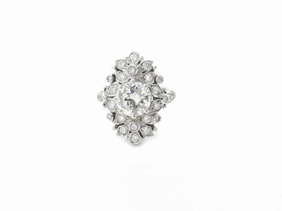 Anello Marcello Minotto in Oro Bianco con Diamanti