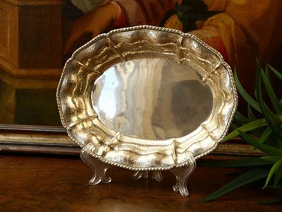 Centrotavola in Argento Martellato