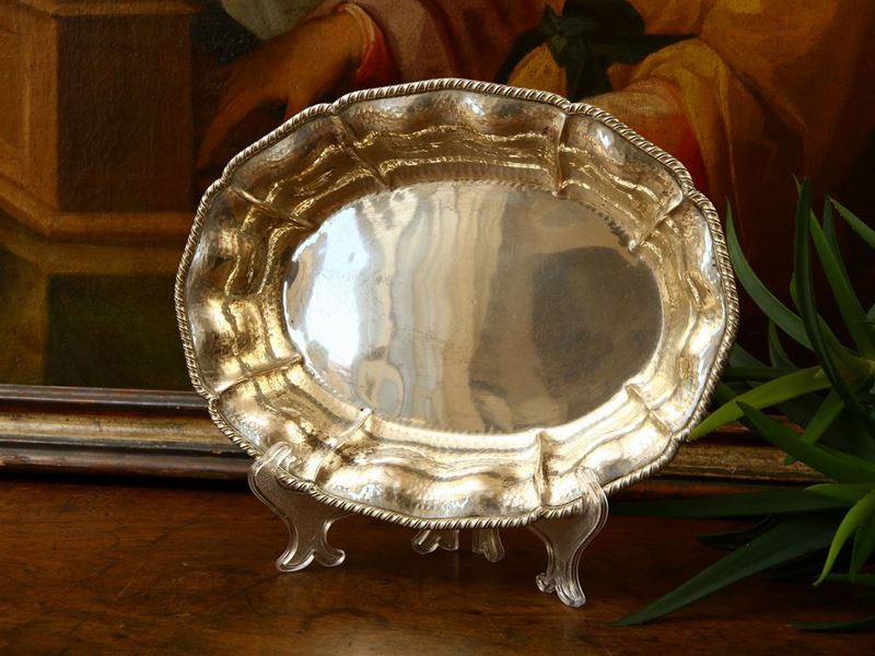 Centrotavola in Argento Martellato