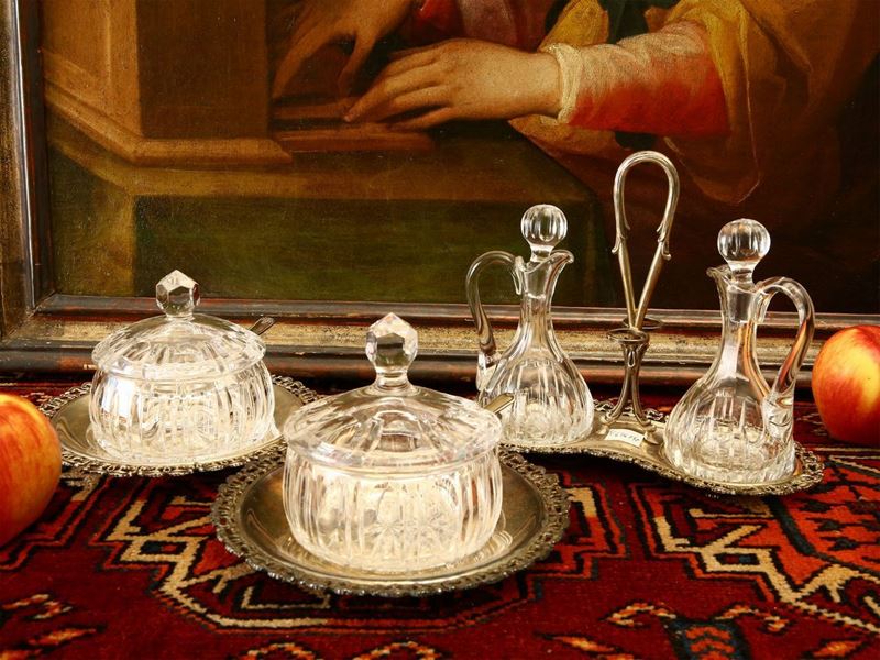 Set per la Tavola in Argento e Cristallo