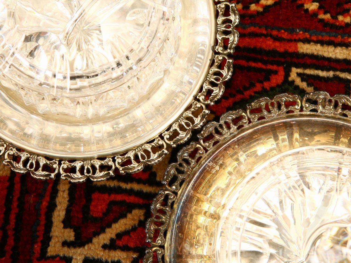Set per la Tavola in Argento e Cristallo