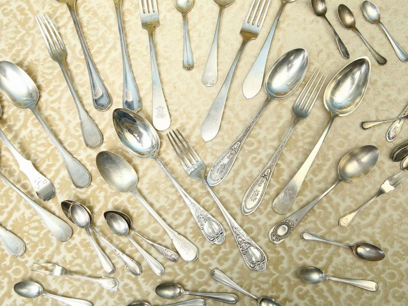 Miscellanea di Posate in Argento