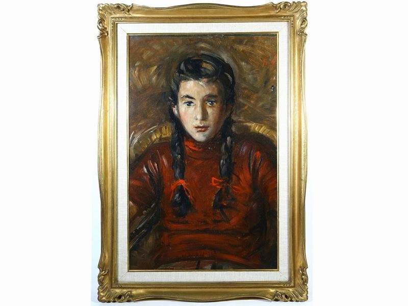 Francesco Pagliazzi - Ritratto di Luisa con Trecce