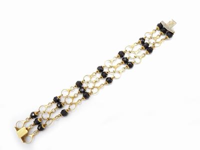 Bracciale in Oro Giallo con Granati