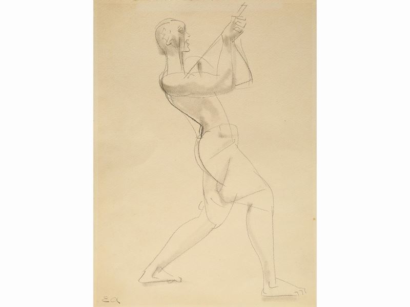 Emilio Ambron - Studio di una Figura