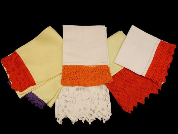 Lot of linen and cotton towels  - Auction The Art of Furnishing - Maison Bibelot - Casa d'Aste Firenze - Milano