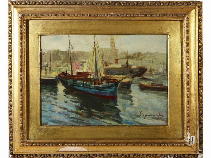 Giuseppe Scognamiglio - Veduta di un Porto