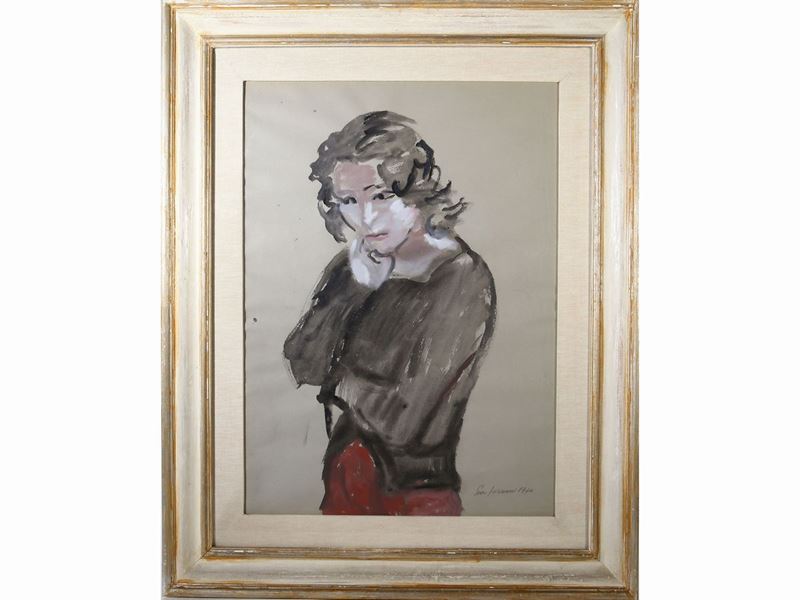 Enzo Faraoni - Ritratto Femminile 1976