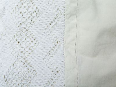 Tovaglia in Lino Avorio e Cotone Bianco