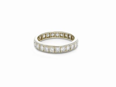 Fedina in Oro Bianco con Diamanti