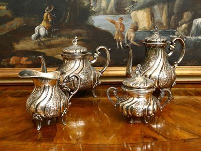 Servizio da Tè e Caffè in Argento