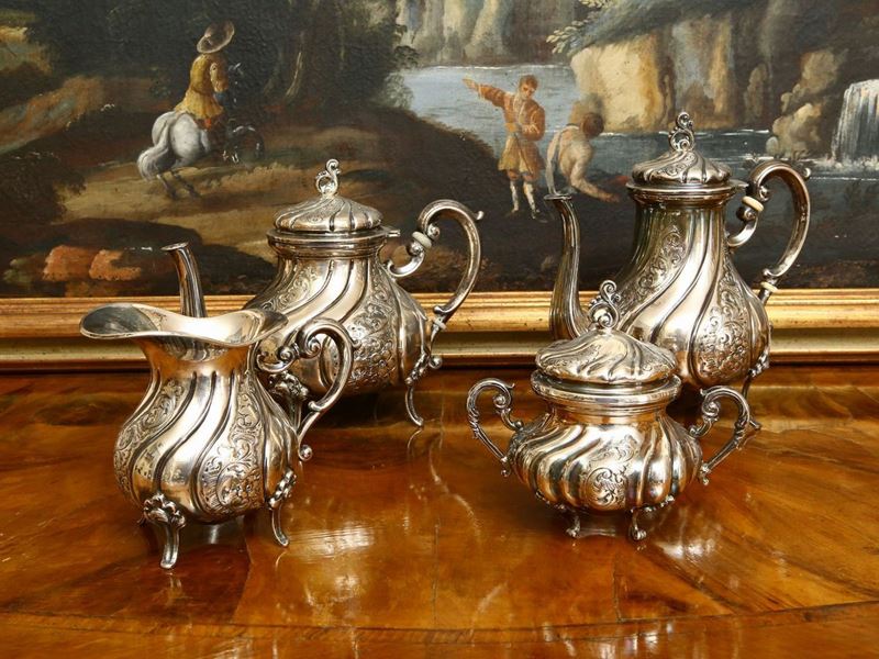 Servizio da Tè e Caffè in Argento