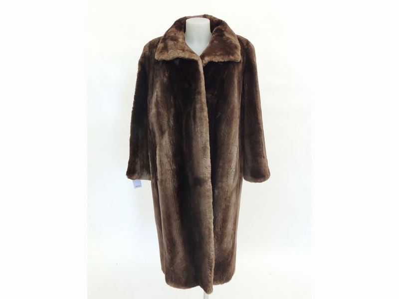 Cappotto in Castoro Marrone