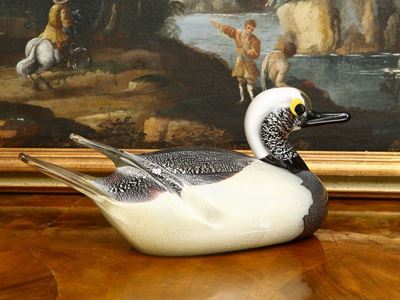 Anatra in Vetro Soffiato di Murano