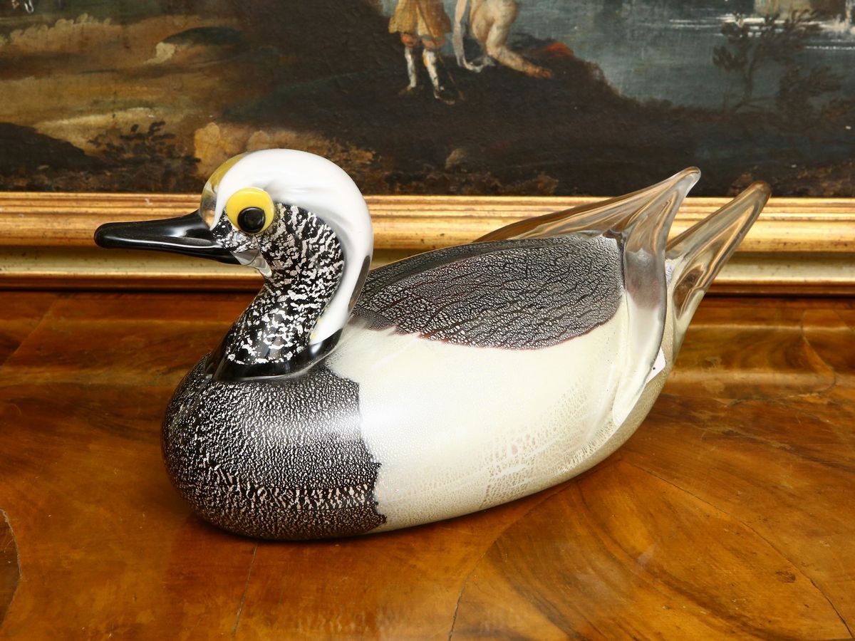 Anatra in Vetro Soffiato di Murano