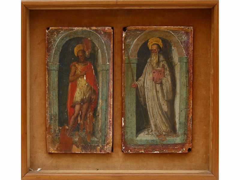 Cerchia di Michele Tosini - San Giovanni Battista e San Petronio