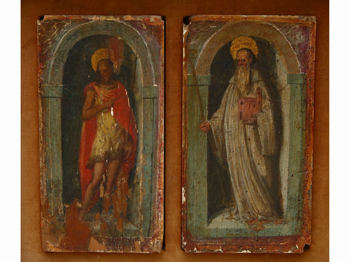 Cerchia di Michele Tosini - San Giovanni Battista e San Petronio