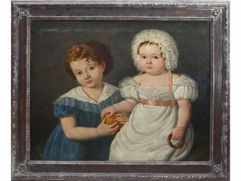 Scuola Francese - Ritratto di Bambine