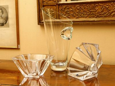 Lotto di Accessori per la Casa in Cristallo