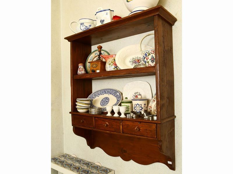 Etagere Pensile Rustica in Legno Tenero