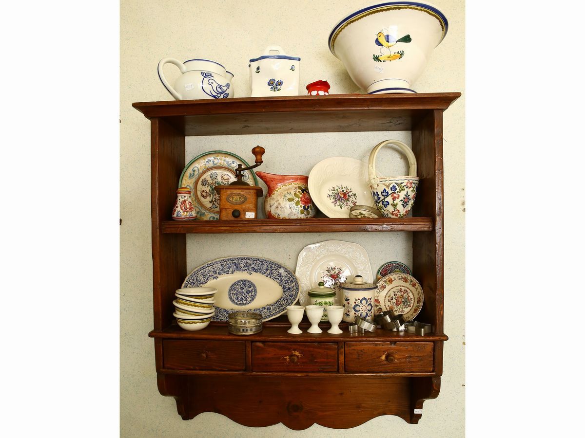 Etagere Pensile Rustica in Legno Tenero