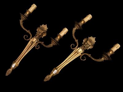 Coppia di Appliques in Ottone