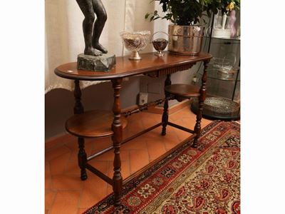 Tavolino - Etagere in Noce