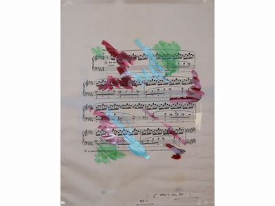 Composizione con Spartito Musicale 2001