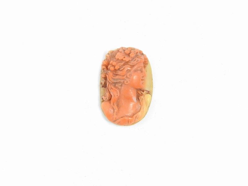 Cammeo in Corallo Rosa Arancio
