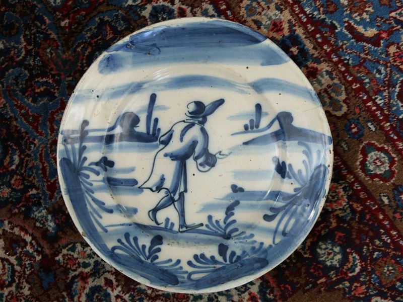 Piatto da Parata in Maiolica, Savona XVIII Secolo