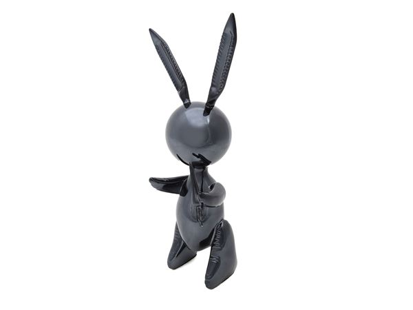 Editions Studio - Rabbit XL (Black), da un modello di Jeff Koons