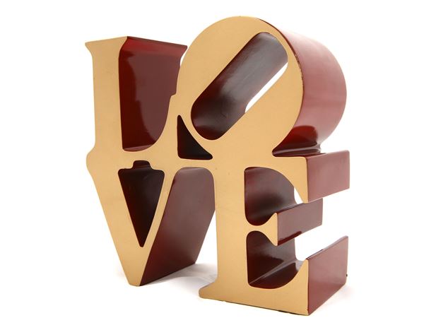 Robert Indiana - Love Red Gold
