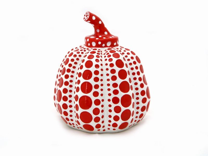 Yayoi Kusama - Naoshima Pumpkin (red/white)