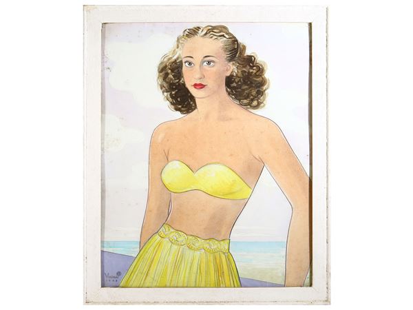Gino Mugnai - Ritratto di una giovane 1948