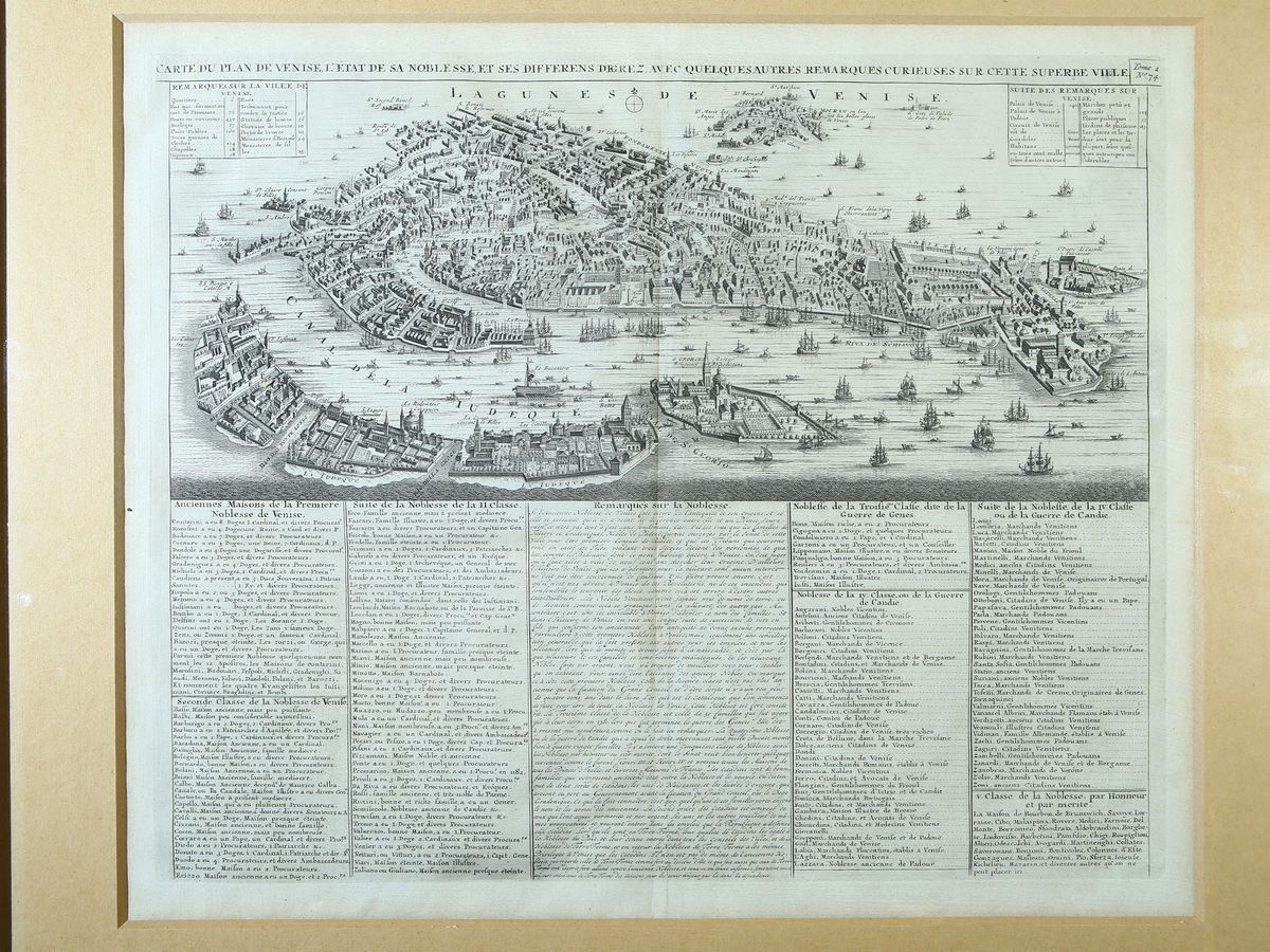 Henrie Chatelain - Carte Du Plan De Venise...
