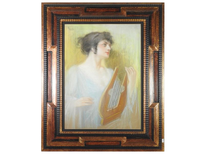 Francesco Vecchi - Ritratto di Donna con Cetra