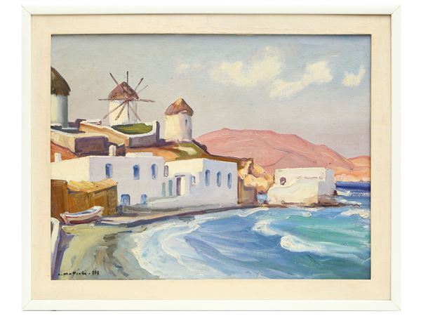 Armeno Mattioli - Paesaggio marino 1933