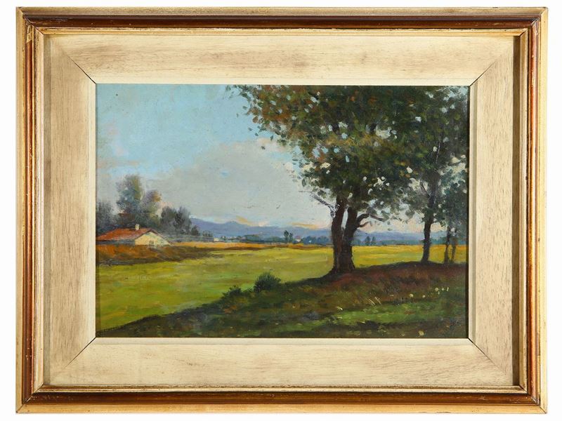 Tullio Bartoli - Paesaggio di Campagna 1955