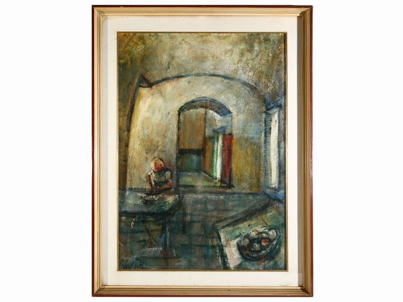 Emanuele Cappello - Scena D'interno con Figura
