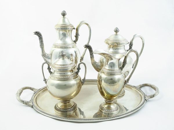 Servizio da tè e caffè in argento