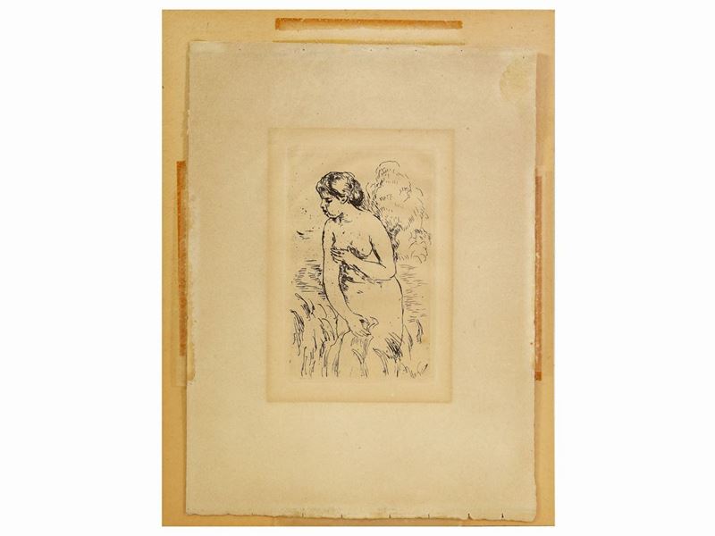 Pierre-auguste Renoir - Baigneuse Debout A` MI-jambes
