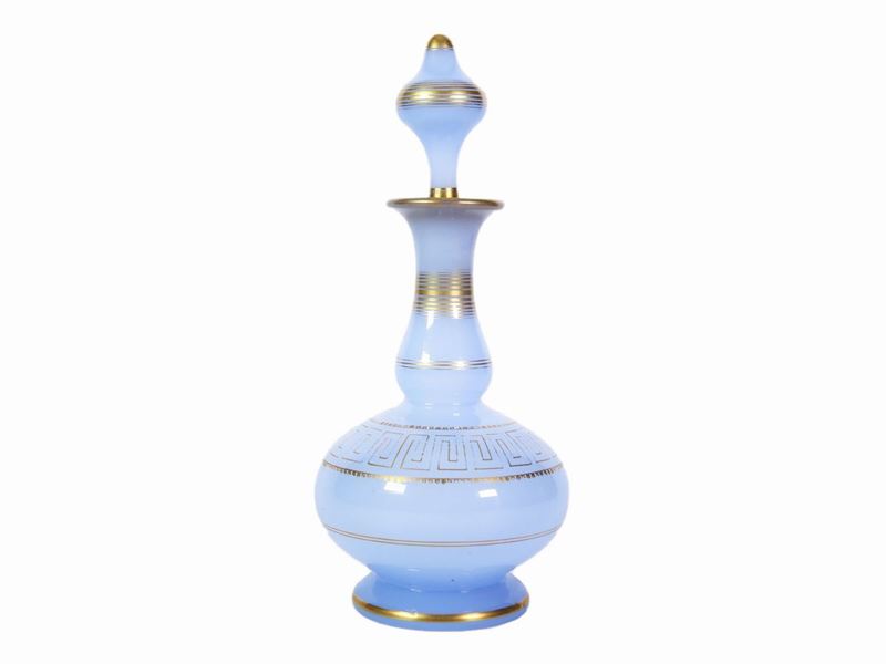 Piccola Bottiglia in Opaline Celeste