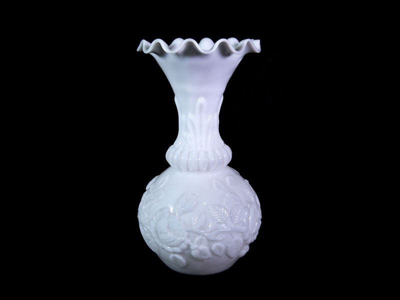 Vaso in Opaline Bianca