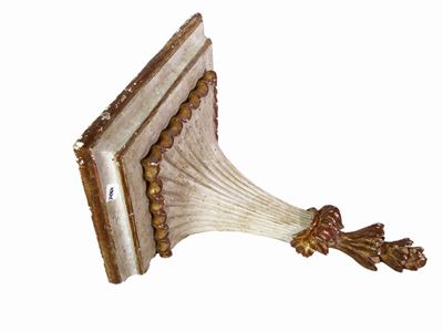 Mensola in Legno Intagliato e Dorato