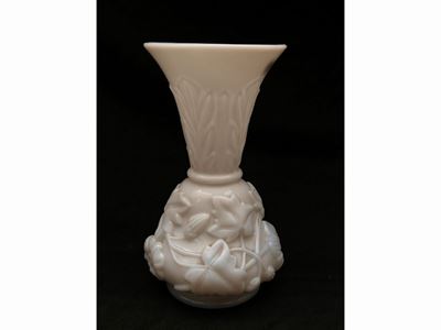 Vaso in Opaline Bianca