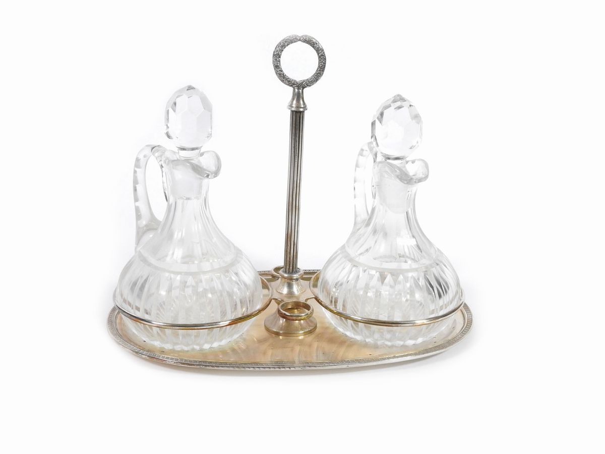 Set da Tavola in Argento e Cristallo Molato